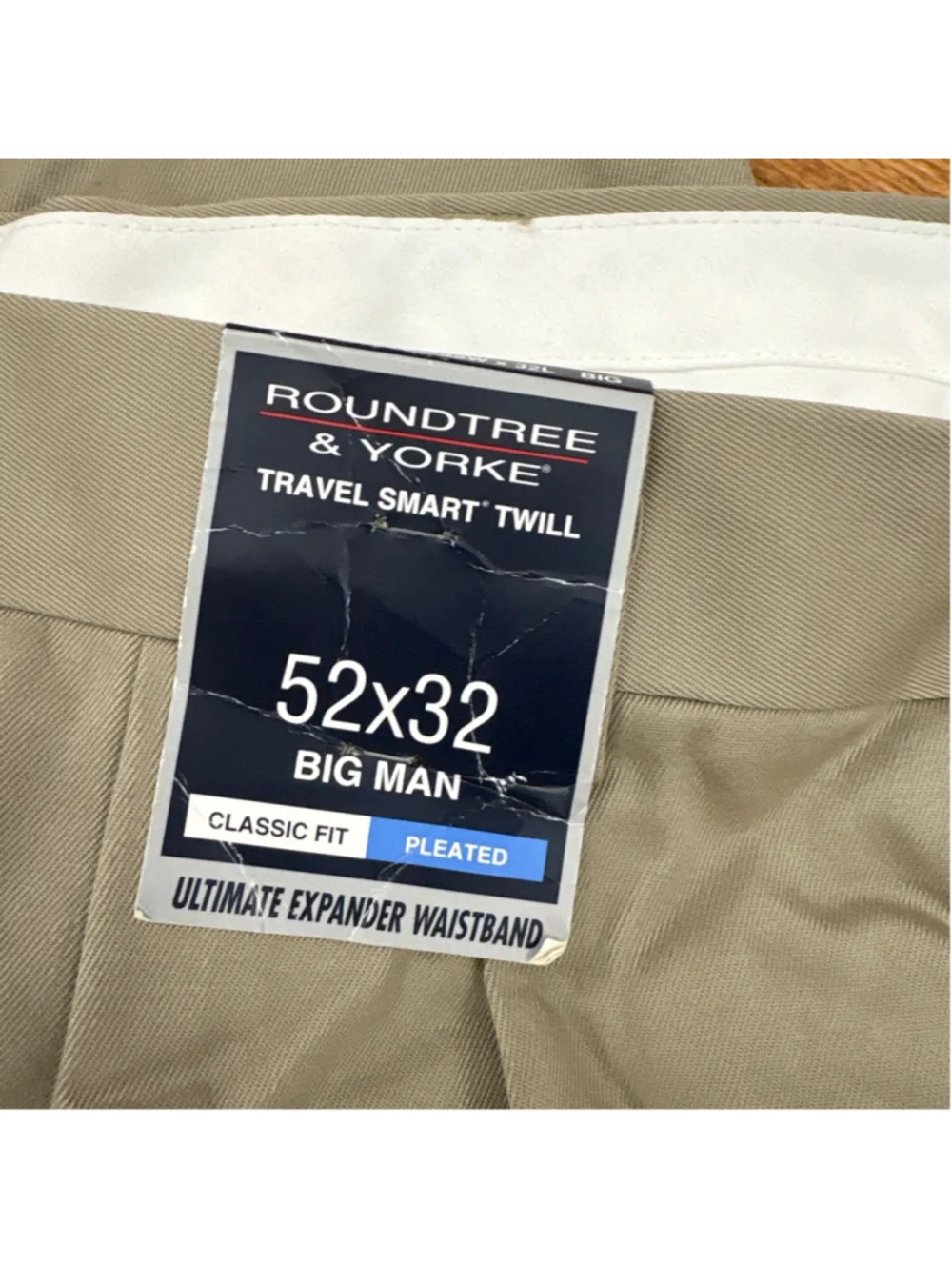 ROUNDTREE & YORKE Beige Chinos & Khakis Waist 52